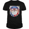 Patriotic USA 4th July Bulldog Bull Dog US Flag Sunglasses T-Shirt Classic Men's T-shirt