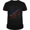 Patriotic stars with gold dust celebrate  Classic Men's T-shirt