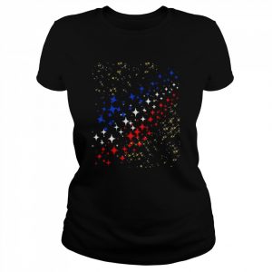 Patriotic stars with gold dust celebrate  Classic Women's T-shirt