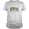 Peace love equality LGBT  Classic Men's T-shirt