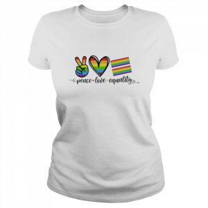 Peace love equality LGBT  Classic Women's T-shirt