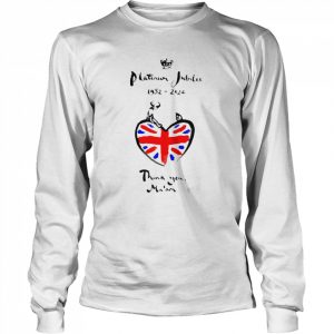 Platinum Jubilee 1952-2022 Thank You Ma’am logo T- Long Sleeved T-shirt