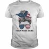 Pro Trump patriot team maga gang messy hair bun  Classic Men's T-shirt