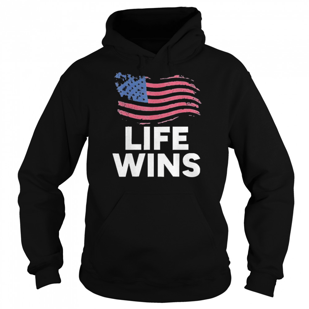 Pro life mouvement right to life usa flag 4th of july  Unisex Hoodie