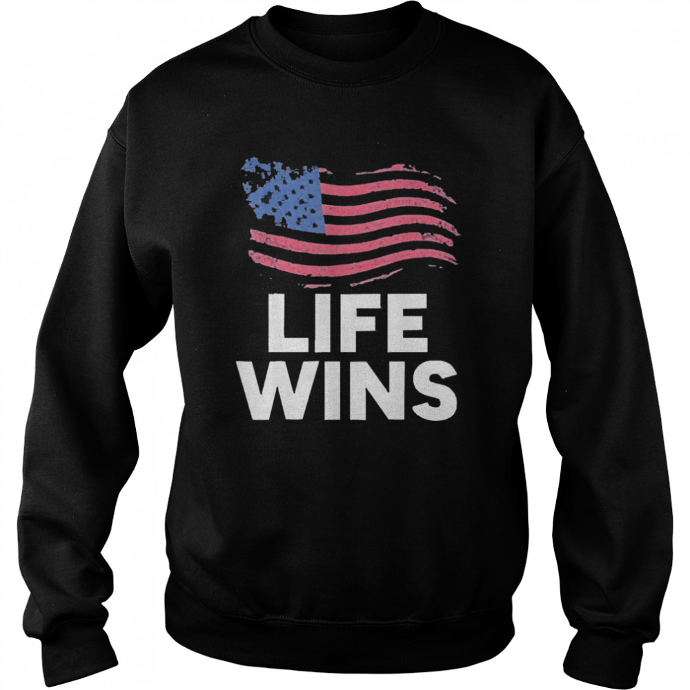 Pro life mouvement right to life usa flag 4th of july  Unisex Sweatshirt