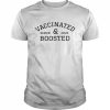 ProVaccine Vaccinated And Boosted Since 2021 Black Text Shirt Classic Men's T-shirt