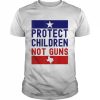 Protect Children Not Guns End Gun Violence Texas Flag T-Shirt Classic Men's T-shirt