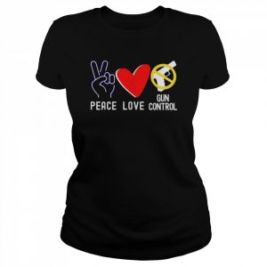 Protect Children Not Guns PEACE LOVE End Gun Violence Shirt Classic Women's T-shirt