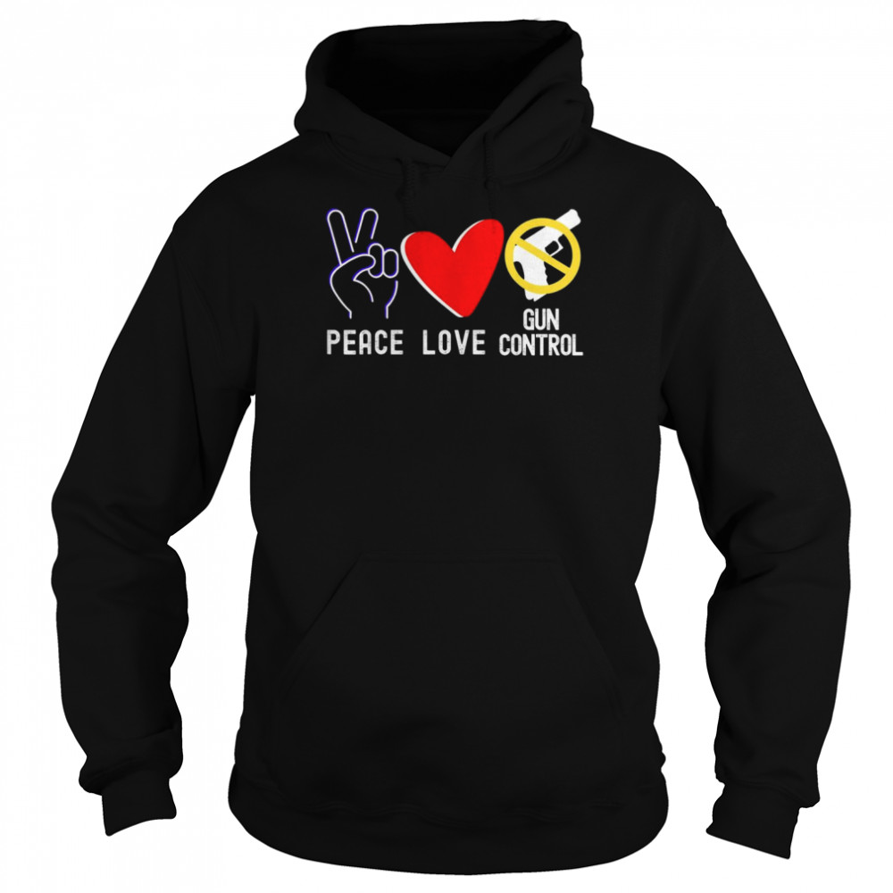 Protect Children Not Guns PEACE LOVE End Gun Violence Shirt Unisex Hoodie