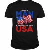 Proud American USA Flag Freedom Liberty 4th Of July Shirt Classic Men's T-shirt