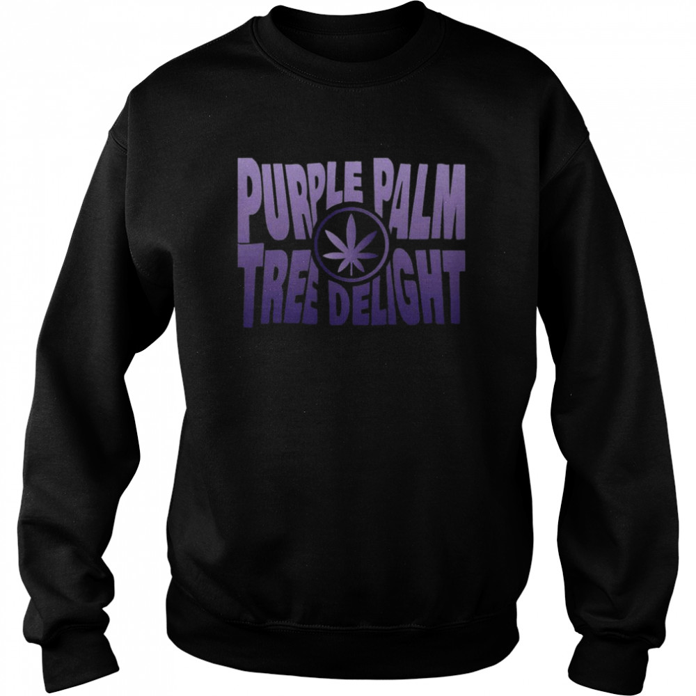 Purple Palm Tree Delight Shirt Unisex Sweatshirt