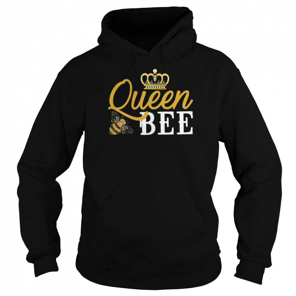 Queen Bee Crown Shirt Unisex Hoodie