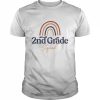 Rainbow 2nd Grade Teacher Squad Shirt Classic Men's T-shirt