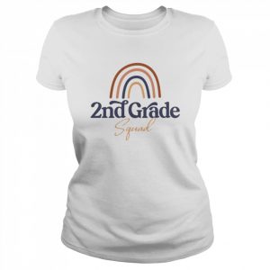 Rainbow 2nd Grade Teacher Squad Shirt Classic Women's T-shirt