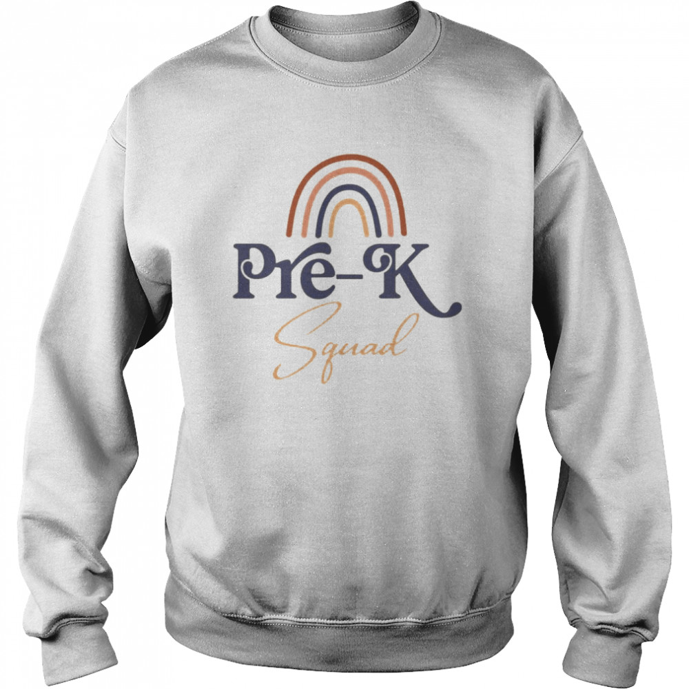 Rainbow Pre-K Teacher Squad Shirt Unisex Sweatshirt