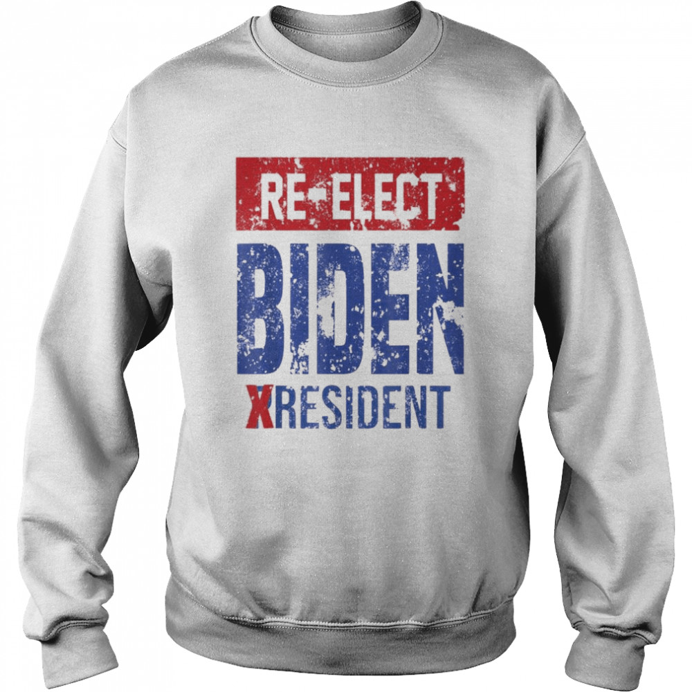 Re-elect Biden Resident Not President Sarcastic 2024 T- Unisex Sweatshirt