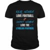 Real Women love football smart women love the Carolina Panthers  Classic Men's T-shirt