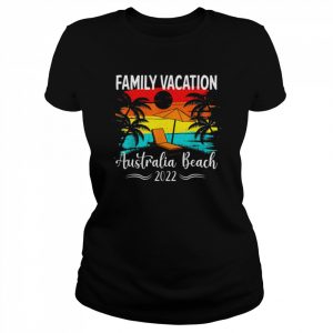 Retro Vintage Family Vacation 2022 Australia Beach Shirt Classic Women's T-shirt