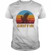 Retro Vintage Style Sunset Griffin Legendary Creature Shirt Classic Men's T-shirt