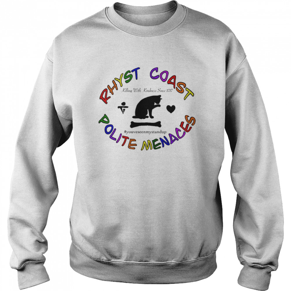 Rhyst Coast Polite Menaces  Unisex Sweatshirt