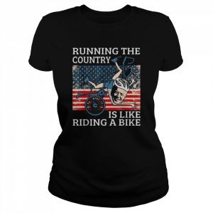 Running The Coutry Is Like Riding A Bike Joe Biden Retro Tee Shirt Classic Women's T-shirt