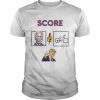 Score Biden Falls Off His Bike Shirt Classic Men's T-shirt