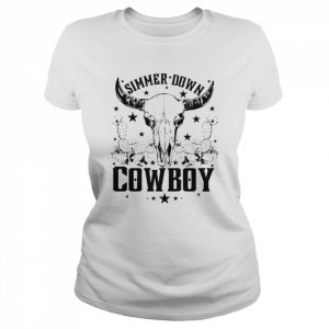 Simmer Down Cowboy Rodeo Western  Classic Women's T-shirt