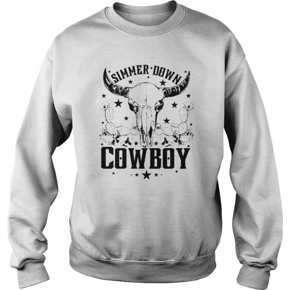 Simmer Down Cowboy Rodeo Western  Unisex Sweatshirt