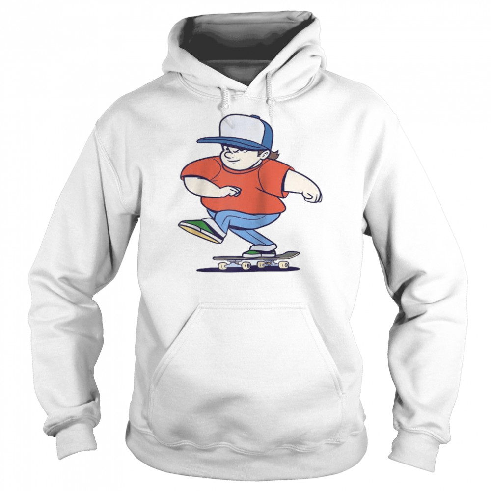 Skater Cartoon Skateboarder Ridingkateboard Shirt Unisex Hoodie