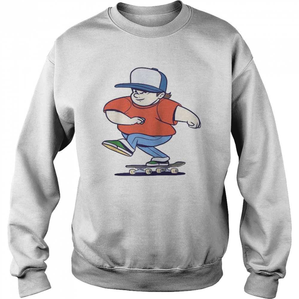 Skater Cartoon Skateboarder Ridingkateboard Shirt Unisex Sweatshirt