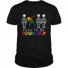 Skeleton Dabbing Dare To Be Yourself LGBT Pride Lover Shirt Classic Men's T-shirt