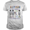 Skeleton autism it’s not a disability it’s a different ability  Classic Men's T-shirt