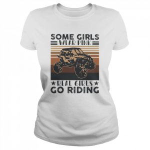 Some girls wear pink real girls go riding vintage  Classic Women's T-shirt