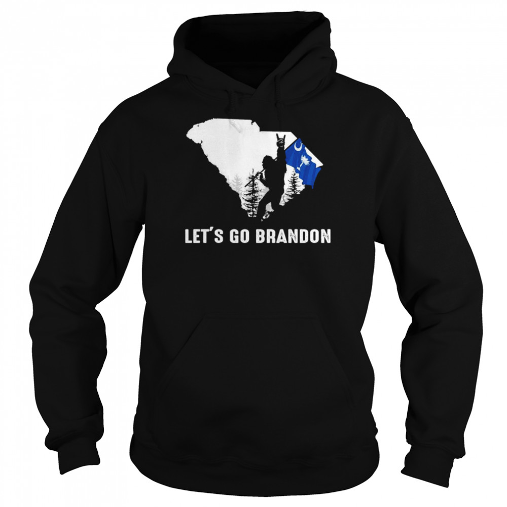 South Carolina America Bigfoot Let’s Go Brandon Shirt Unisex Hoodie