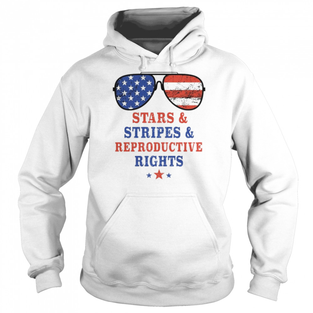 Stars Stripes Reproductive Rights 4th July  Unisex Hoodie