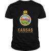 State Of Kansas Flag The Sunflower State City Topeka Pride Shirt Classic Men's T-shirt