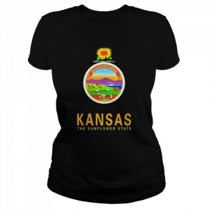 State Of Kansas Flag The Sunflower State City Topeka Pride Shirt Classic Women's T-shirt