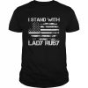 Stay Strong I Stand With Lady Ruby Grunge US Flag  Classic Men's T-shirt