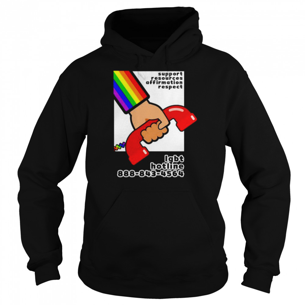 Support resources affirmation respect  Unisex Hoodie