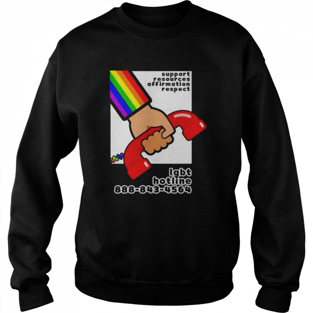 Support resources affirmation respect  Unisex Sweatshirt