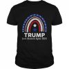 TRUMP Save America Again 2024 USA American Flag Rainbow Shirt Classic Men's T-shirt