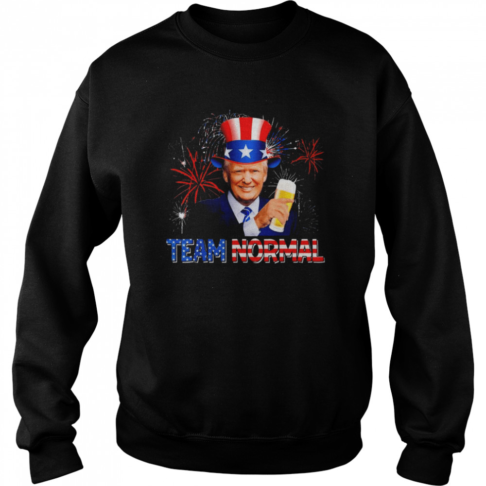 Team Normal 2022 USA America Flag #TEAMNORMAL Pro Trump 2024 T-Shirt Unisex Sweatshirt