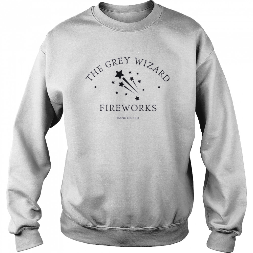 The Grey Wizard Fireworks T-Shirt Unisex Sweatshirt