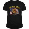 The Strong Survive American Flag Beastly Pitbull Patriotic Independence Day 4th Of July 1776  Classic Men's T-shirt