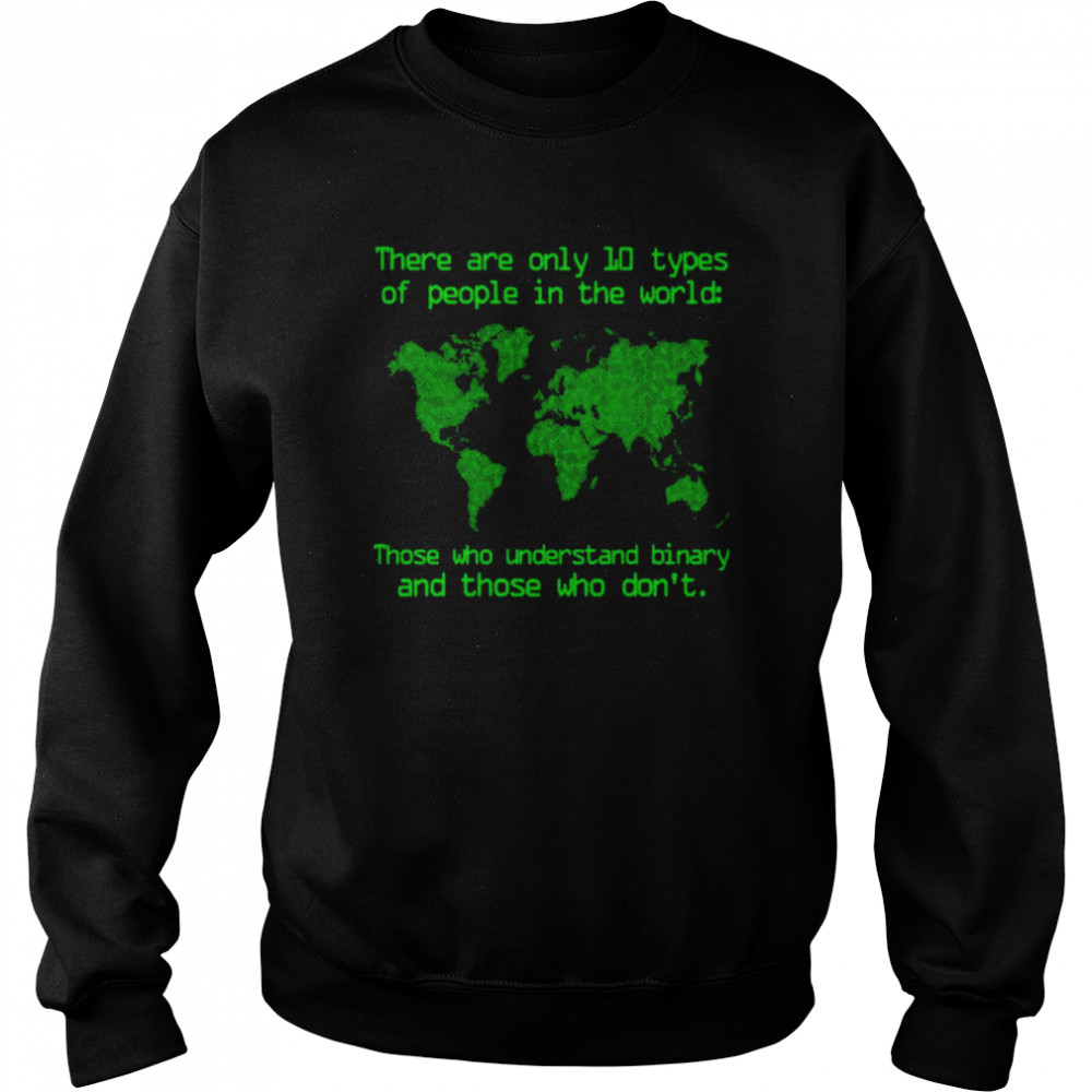 There are only 10 types of people in the world  Unisex Sweatshirt