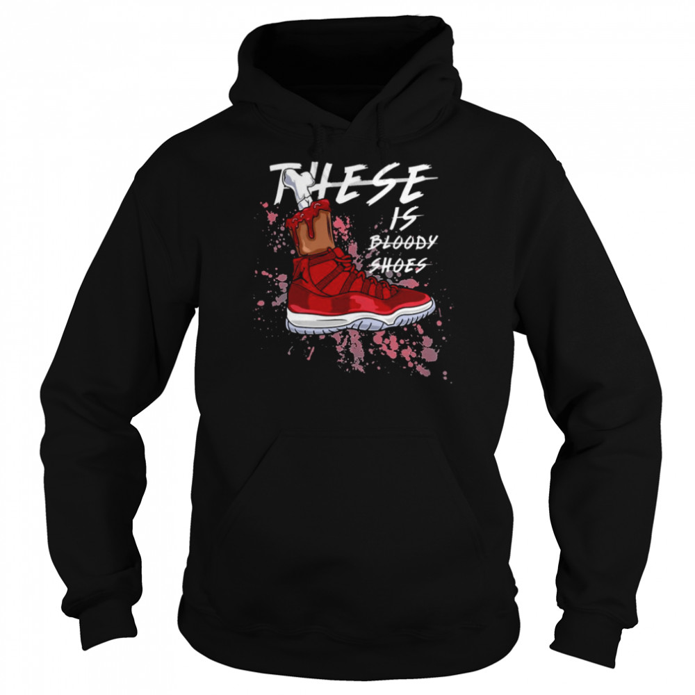 These Is Bloody Shoes Red  Unisex Hoodie