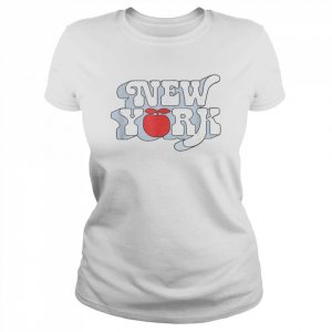 Trendy New York Big Apple Simple Vintage Text Shirt Classic Women's T-shirt