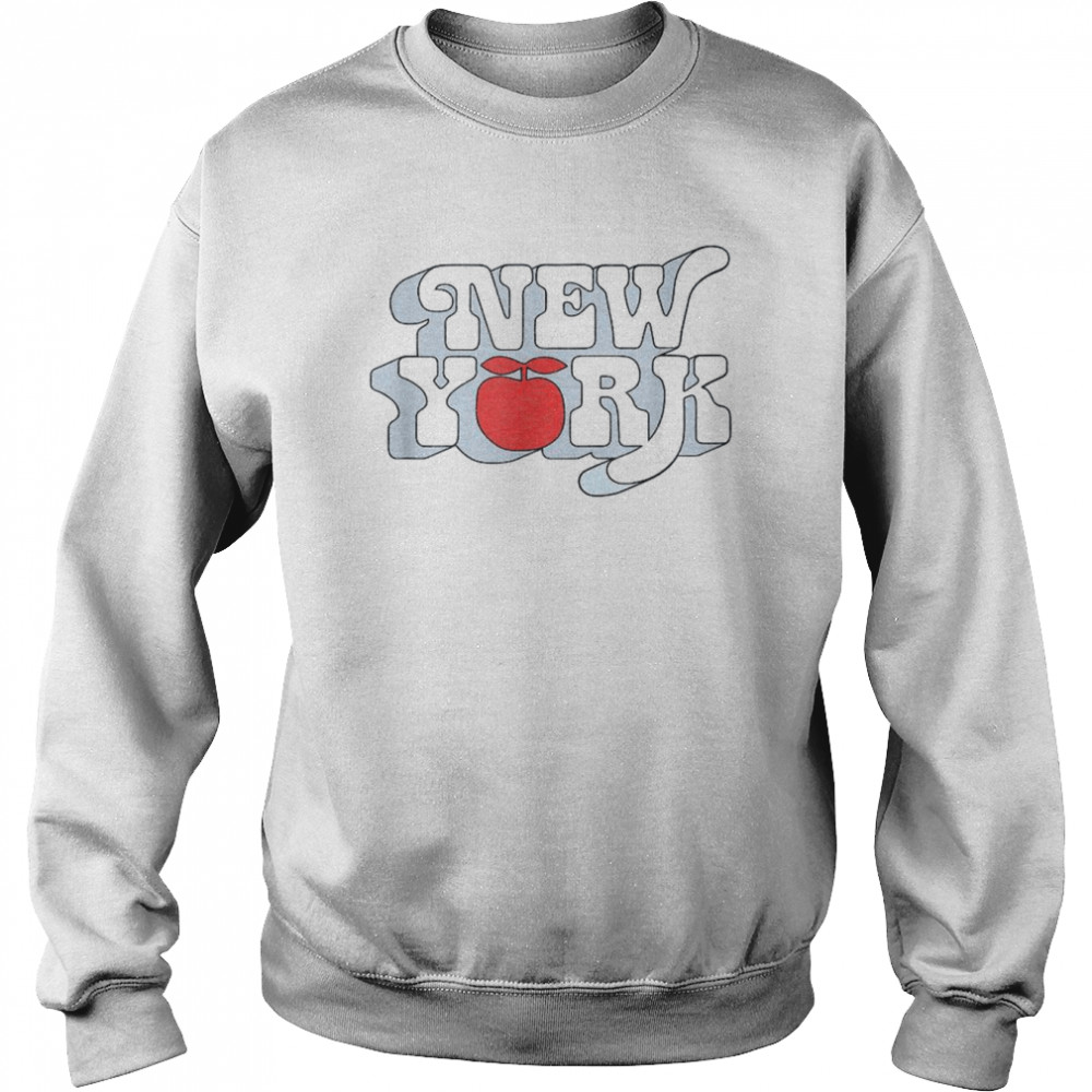 Trendy New York Big Apple Simple Vintage Text Shirt Unisex Sweatshirt