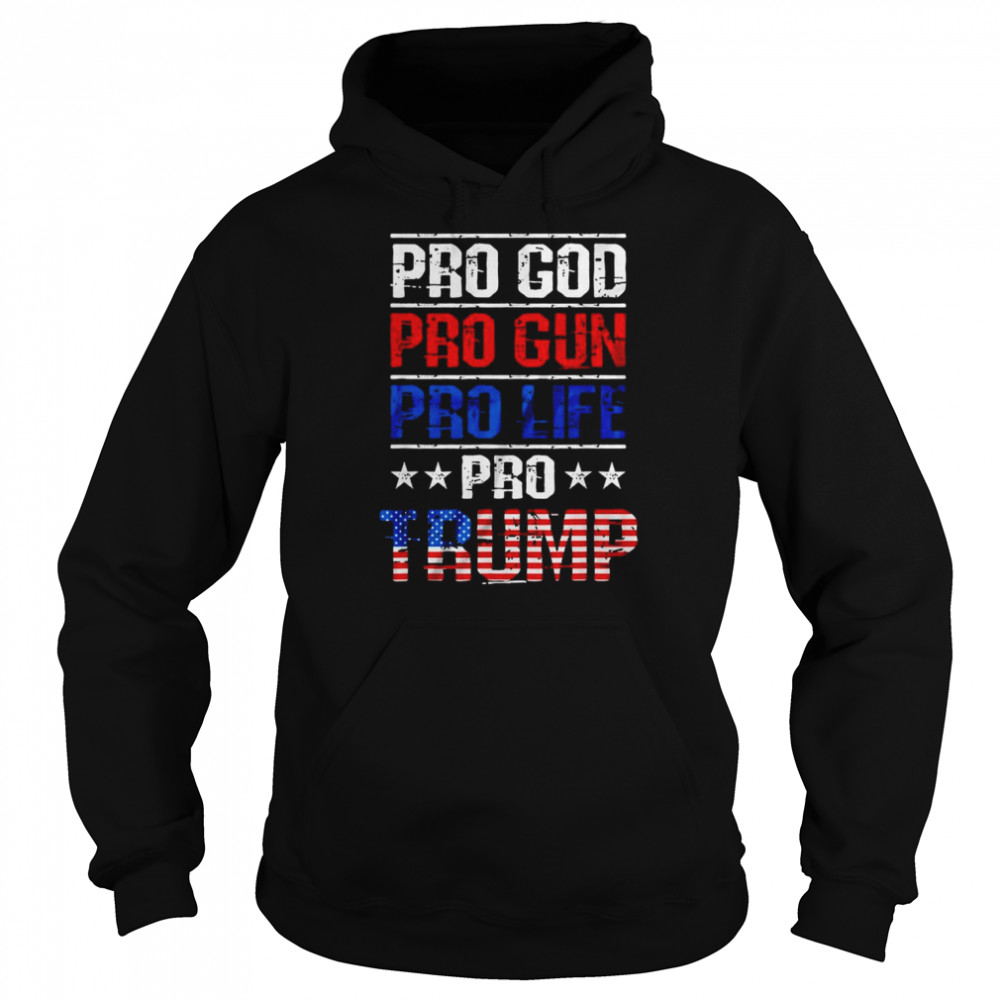 Trump 2024 American flag vintage maga Trump 2024  Unisex Hoodie