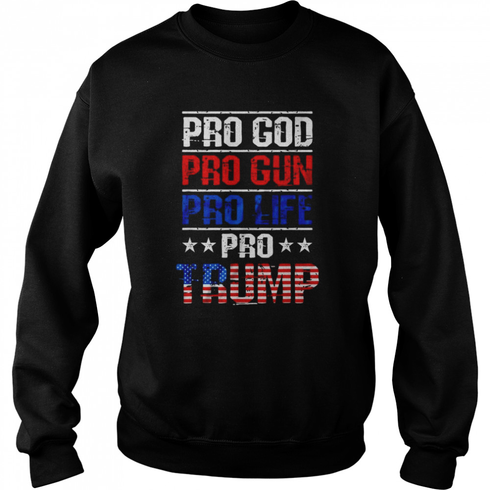 Trump 2024 American flag vintage maga Trump 2024  Unisex Sweatshirt